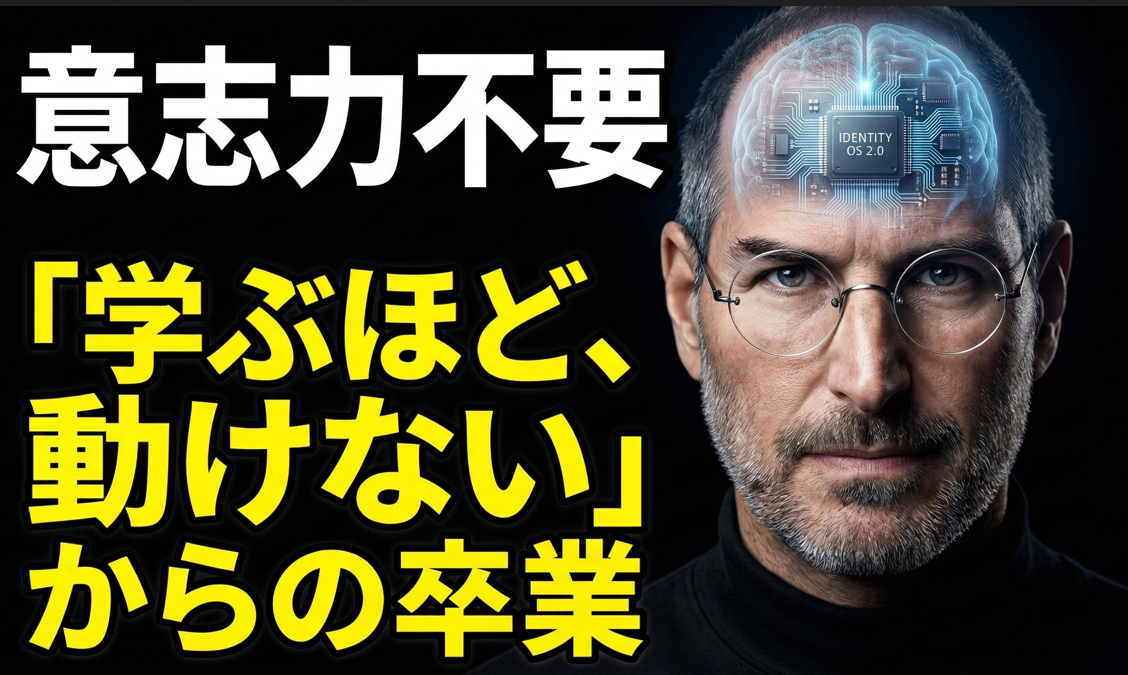【知らないと損】99%が陥る自己啓発の罠。意志力ゼロで自分を変える科学的に正しい「アンチビジョン」の法則2026年３月１０日 19:00 公開予定