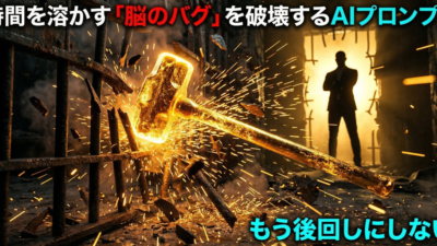 【時間を溶かす】犯人は脳のバグでした！AIプロンプトで脳のバクを排除する2026年３月１５日 19:00 更新